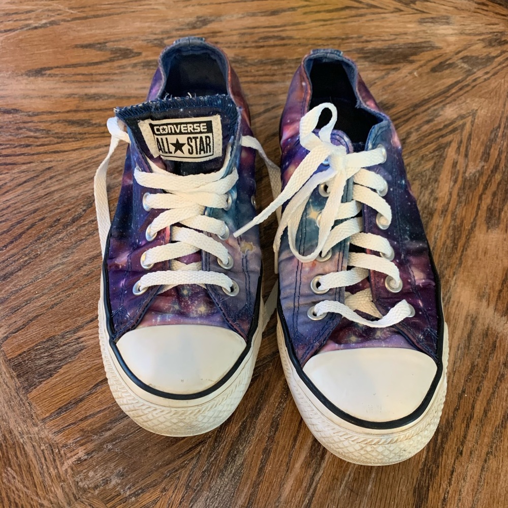 Converse All Star Galaxy print low top sneakers